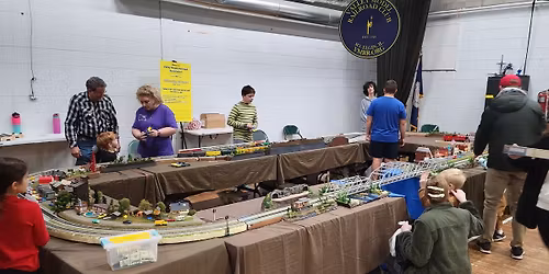 VMRR at Great Midwest Train Show. Anyone any age can run a train!
