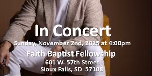 Doug Anderson concert to benefit the Gideon Ministry 