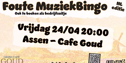 De Foute Muziekbingo, NL editie | Assen (sold out)