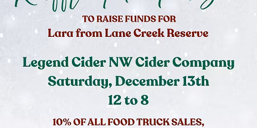 Raffle fundraiser for Lara and her family!