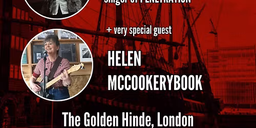 Pauline Murray & Helen McCookerybook live on The Golden Hinde 