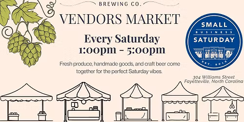 Shop Small Saturday Vendors Market at North South Brewing Company