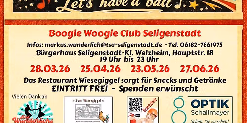 Boogie-Woogie Dance Night's vom "Boogie-Woogie Dance Club Seligenstadt"