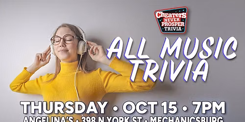 All Music Trivia at Angelina's Brewery & Grill - Mechanicsburg
