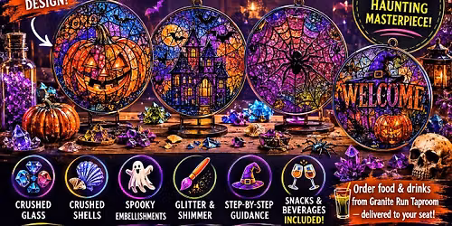 Spooky Faux Stained Glass Large Suncatcher