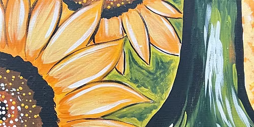 Blooms and Bottle Acrylic Painting