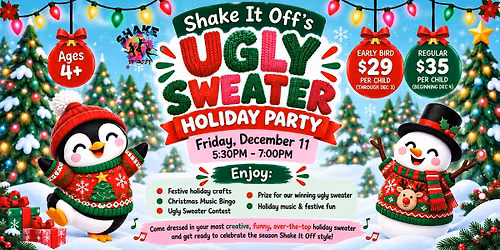 Shake It Off\u2019s Ugly Sweater Holiday Party
