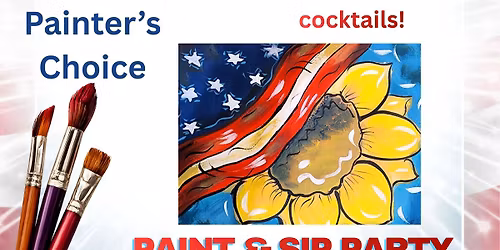 Patriotic Paint and Sip