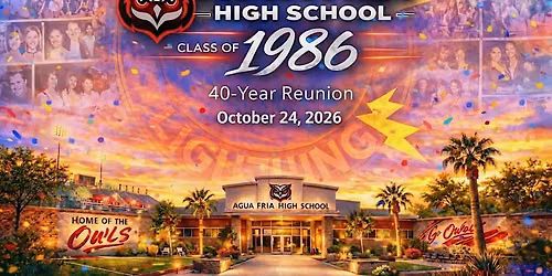 AFHS Class of 1986 Renuion