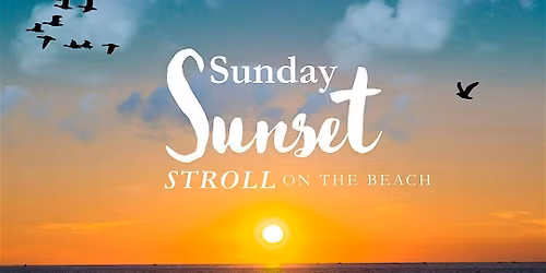 Sunday Sunset Stroll On The Beach