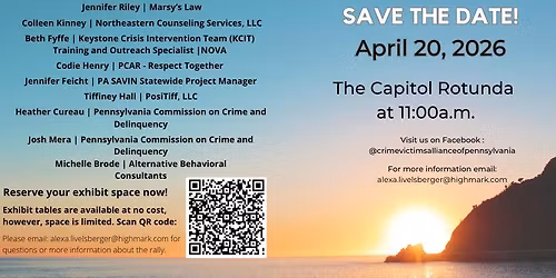 2026 National Crime Victims' Rights Week Rally