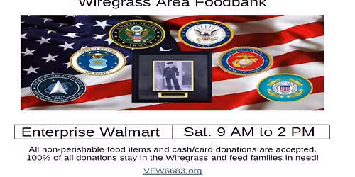 VFW Food (and Toy) Drive Supporting Wiregrass Area Food Bank