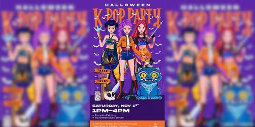 \ud83d\udc9c Halloween K-Pop Party at Magic Pie Co.! \ud83c\udf83