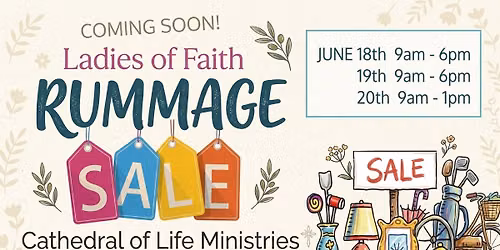 Ladies of Faith Rummage Sale 2026