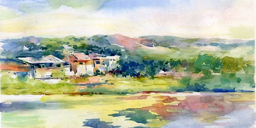 Community Saturday - Watercolor Landscapes at the Depot