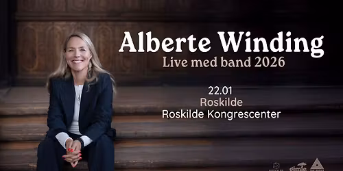 Alberte Winding live med band i Roskilde Kongrescenter