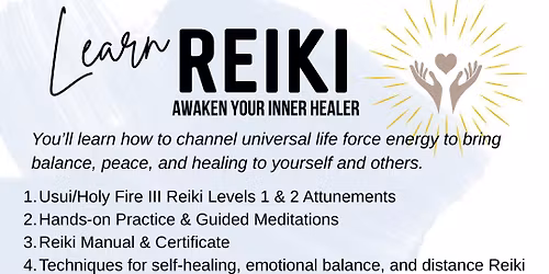 Learn Reiki Level 1 and 2