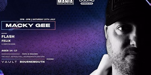 MANIA U18 x DUB LAB : BOURNEMOUTH + MACKY GEE (Ages 14-17)