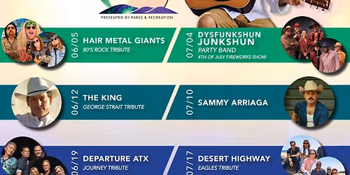 DepartureATX returns to The Marble Falls Summer Concert Series