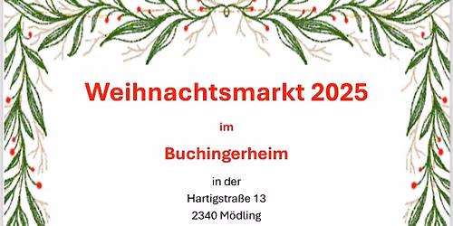 Weihnachtsmarkt im Buchingerheim 