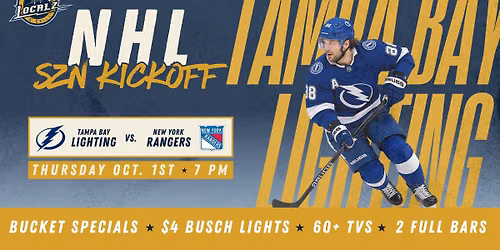 NHL Season Opener: Lightning vs. Rangers Watch Party