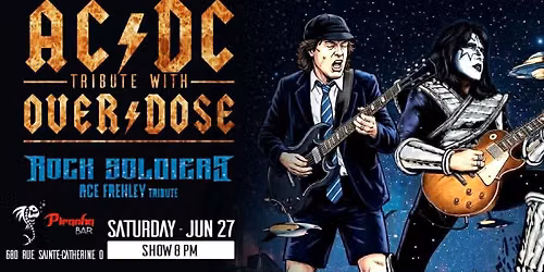 AC\/DC tribute Overdose + Rock Soldiers Ace Frehley tribute