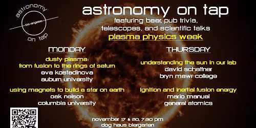 Astronomy on Tap - Plasma Physics & Building a Star