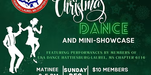 USA Dance Annual Christmas Dance and mini-showcase