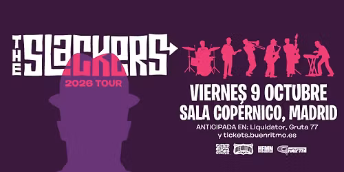 The Slackers (09\/10\/2026) MADRID @ Sala Copernico