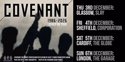 COVENANT\u00a01986-2026 Legacy Tour\u00a0