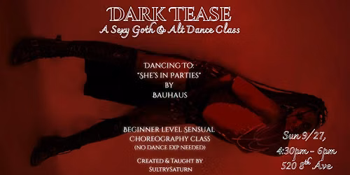 Dark Tease: A Sexy Goth & Alt Dance Class (Chair Dance)
