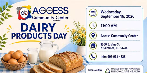 Dairy Products Day at Access Community Center Kissimmee