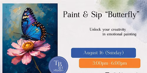 Acrylic Sip&Paint Workshop - Butterfly