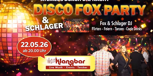 \ud83e\udea9\ud83d\udd25 DISCO FOX & SCHLAGER PARTY \u2013 ATEMLOS DURCH DIE NACHT! \ud83d\udd25\ud83d\udd7a\ud83d\udc83