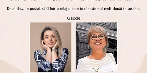 \u201e\u00ceNTRE IUBIRE \u0218I EPUIZARE\u201d   Grup de suport pentru cei \u00een rela\u021bii intense