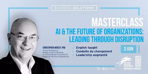 Masterclass in English : the impact of AI on organizations