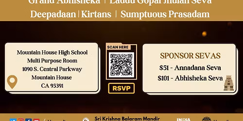 Grand Karthik Deepotsava & Sri Radha Krishna Abhishekam