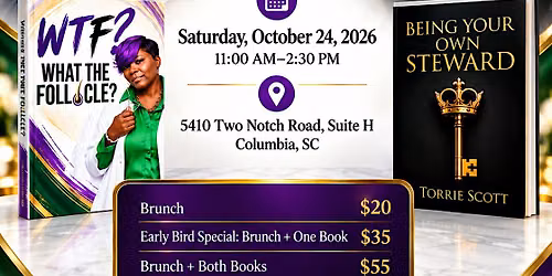 WHAT THE FOLLICLE? BOOK and Brunch