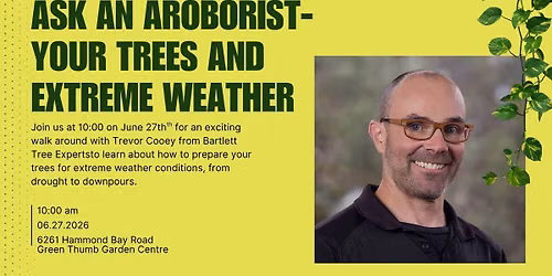 Your Trees and Extreme Weather- Learn from An Arborist 
