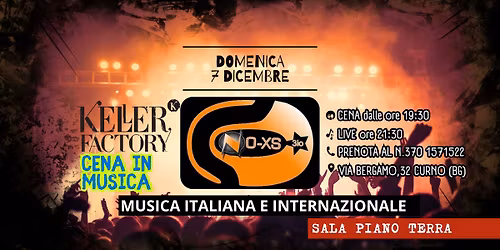 Cena in Musica con NO-XS Trio - Musica Internazionale e italiana (piano terra)