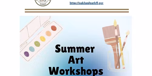 Adult Summer Programming - Summer Art Workshops 