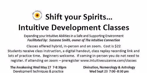 The Chakras, Intuitive Development Class