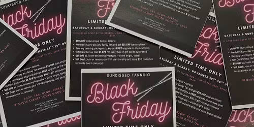 1st Annual Black Friday Weekend Sale