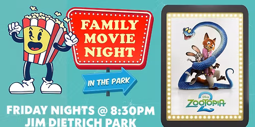 Muhlenberg Township's Family Movie Night in the Park - Zootopia 2