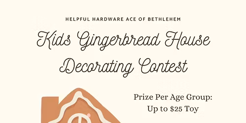 Kids Gingerbread House Decorating Contect