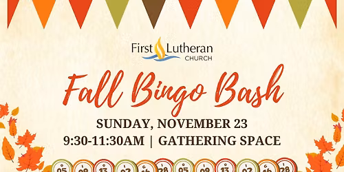 Fall Bingo Bash