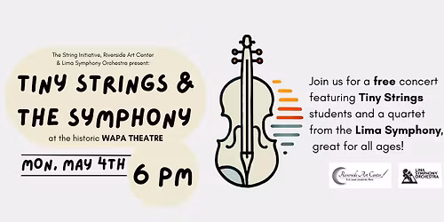 TINY STRINGS & THE SYMPHONY - MON, MAY 4TH @ 6PM