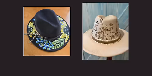 Hand Painted\/Burned Hat Class with Hope Banks