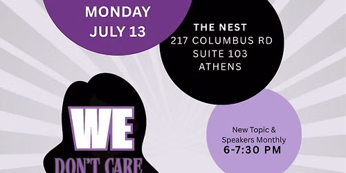We Don\u2019t Care Club- perimenopause & menopause support group 