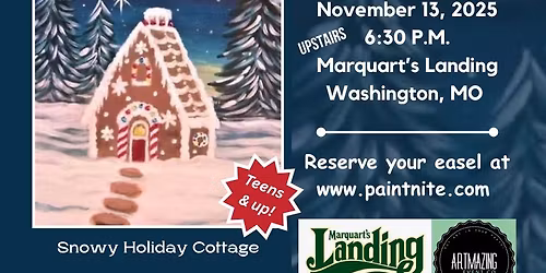11\/13\/2025 Paint Nite UPSTAIRS at Marquart\u2019s Landing in Washington, MO